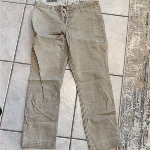 Gap Beige Slim Mens pants - Button Fly